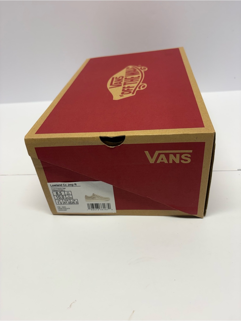 Vans Men’s Cream and Beige Low-Top Sneakers - Picture 5 of 5